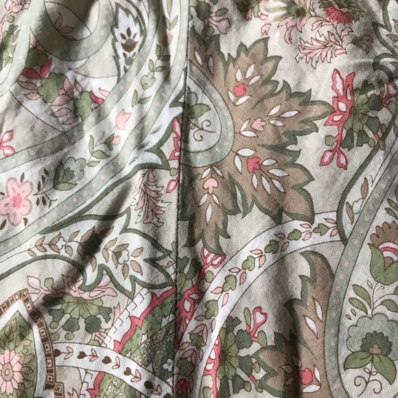 B. Moss 100% Cotton Paisley Lined A-Line Skirt, 2 - Picture 2 of 8